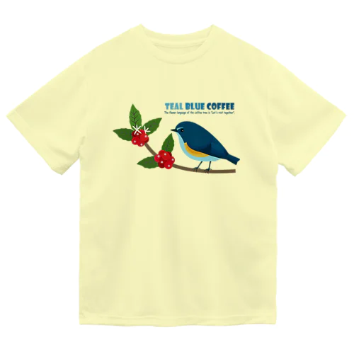 Teal Blue Bird ドライTシャツ