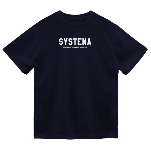 SYSTEMA【白文字】 Dry T-Shirt