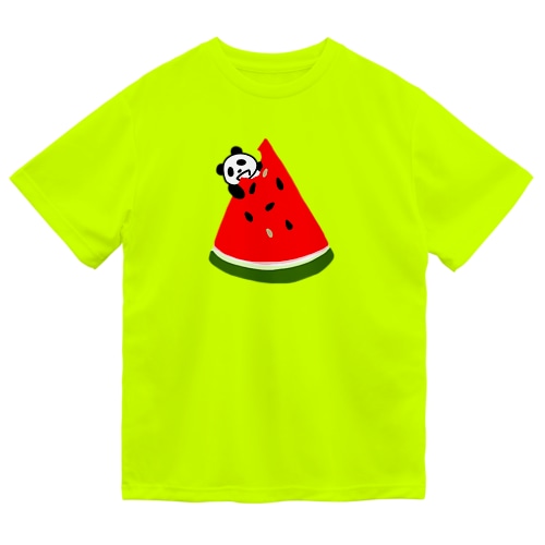 スイカ★パンダ Watermelon Panda Dry T-Shirt