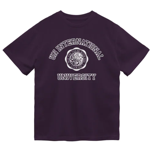 UN INTERNATIONAL UNIVERSITY（WHITE PRINT） ドライTシャツ