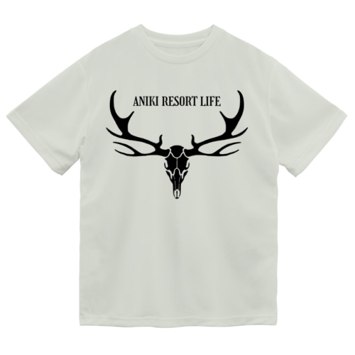 トナカイ　スカルヘッド　デザイン　アニリゾ公認　 Dry T-Shirt