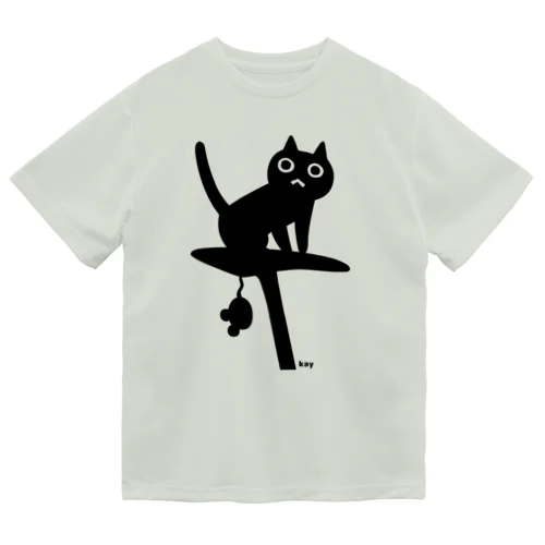 サドルねこ・ブラック Dry T-Shirt