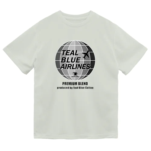 TEAL BLUE AIRLINES - grayscale Ver. - ドライTシャツ