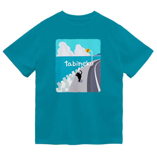 たびねこ：海からの風 Dry T-Shirt