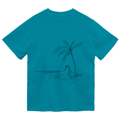 夏のペンギン　サマーバケーション ドライTシャツ