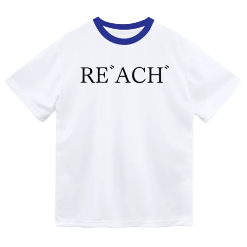 REﾞACHﾞ 黒文字 ドライTシャツ