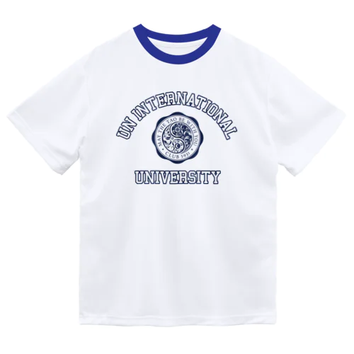 UN INTERNATIONAL UNIVERSITY （NAVY PRINT） ドライTシャツ