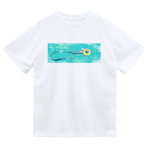人魚と少女 ドライTシャツ