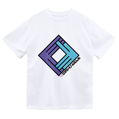 狐の窓 (紫×水) Dry T-Shirt