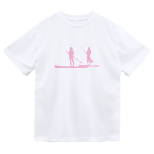 SUP Colony Dry Tee Pinkロゴ ドライTシャツ