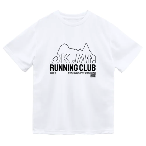 OK,Mt.RUNNING CLUB_BLACK PRINT ドライTシャツ