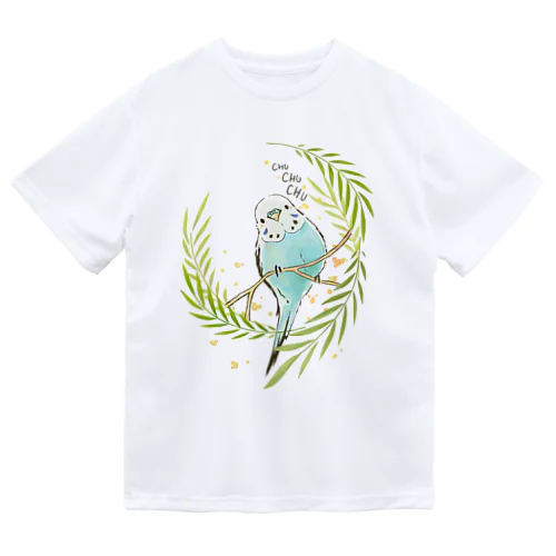 summer garden -水色インコさん- ドライTシャツ