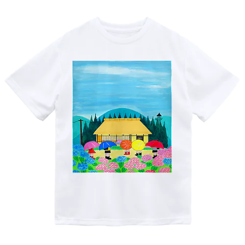 アートとメルヘンと創作の森　ノスタルジック　梅雨に咲く花 Dry T-Shirt