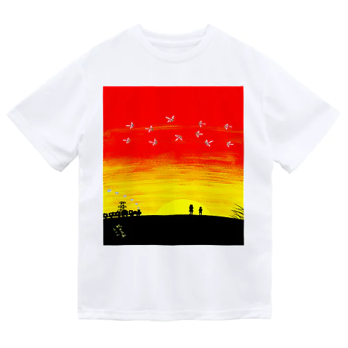 アートとメルヘンと創作の森　ノスタルジック　絵画デザイン　秋の気配 Dry T-Shirt