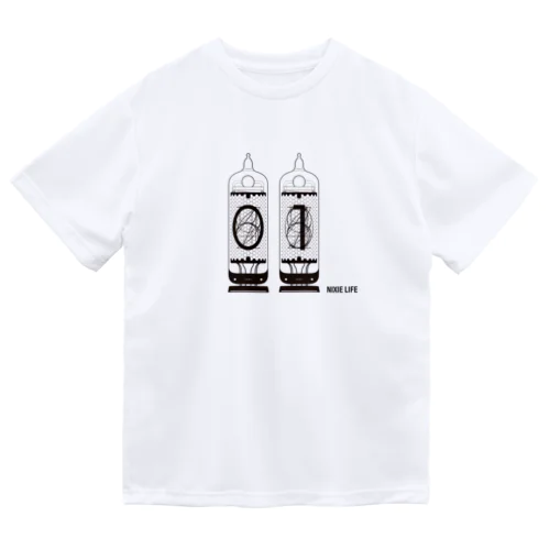 ニキシー管Tシャツ・ニキシー管【01】白地（NIXIE LIFE） Dry T-Shirt