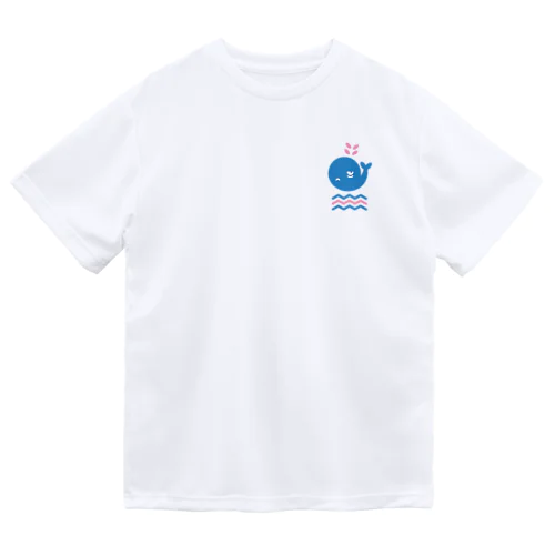 シロナガくん ロゴ ドライTシャツ