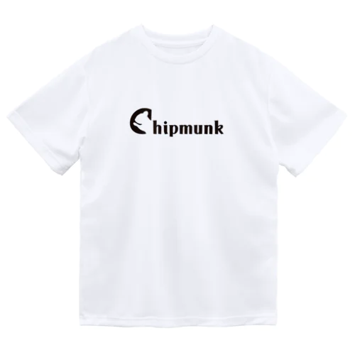 Chipmunk（しまりす）_Black ドライTシャツ