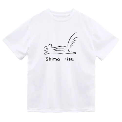 Shimarisu_モノクロ ドライTシャツ