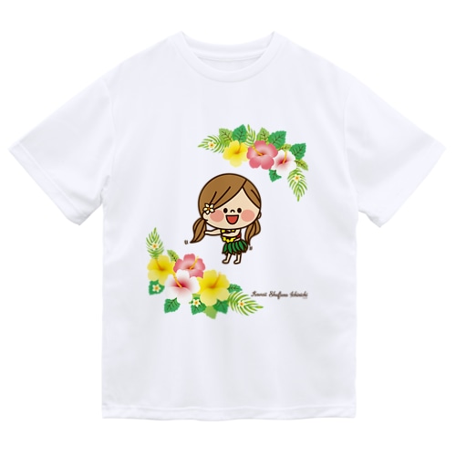 かわいい主婦の1日ハイビスカス Dry T-Shirt