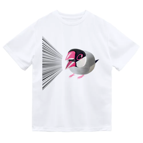 激おこ！ぎゅるぎゅる桜文鳥 ドライTシャツ