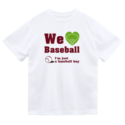 We love Baseball(レッド) ドライTシャツ