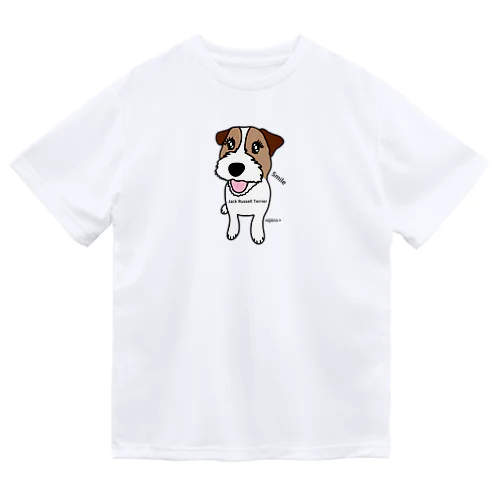 スマイル かわいいジャックラッセルテリア犬 Dry T-Shirt