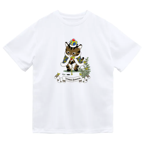 ゴルフするイリオモテヤマネコ ドライTシャツ