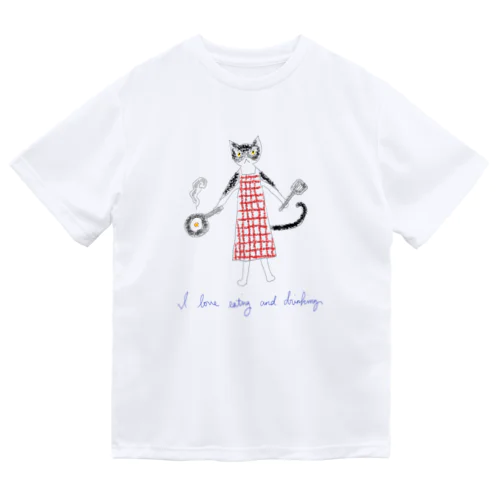 クッキングキャット Dry T-Shirt