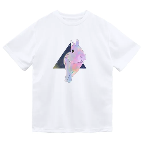 △宇宙からとびだすうさぎ ドライTシャツ