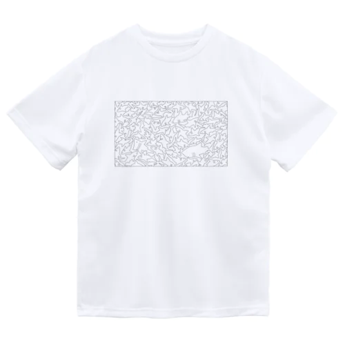 たくさんのサメ Dry T-Shirt