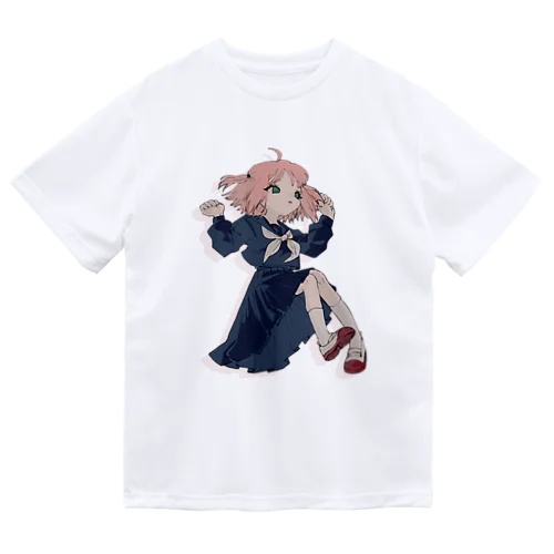 ほっぷすてっぷセーラー少女 ドライTシャツ