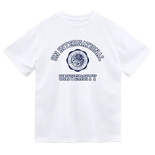 UN INTERNATIONAL UNIVERSITY （NAVY PRINT） ドライTシャツ