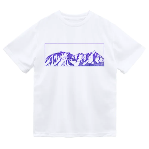 槍穂高連峰　青ペン Dry T-Shirt