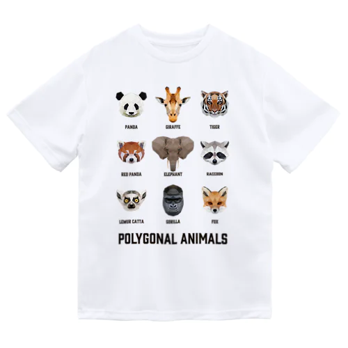 POLYGONAL ANIMALS ドライTシャツ