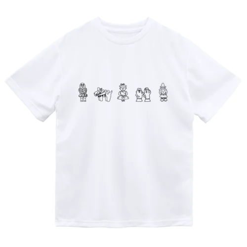 古代史／埴輪 -はにわ-（BK） Dry T-Shirt