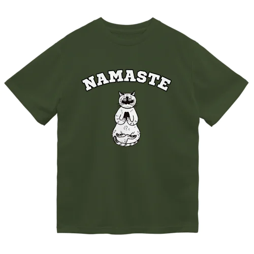 ナマステヨガ猫Tシャツ/yogaねこ ドライTシャツ