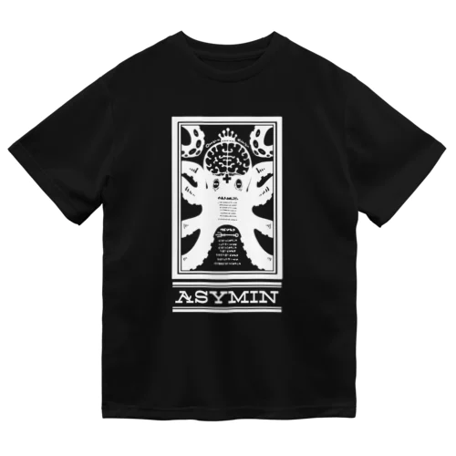 ASYMIN-WHITE ドライTシャツ