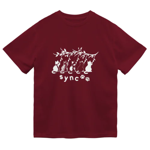 シンクロにゃんこ Dry T-Shirt