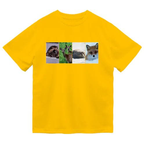 【サロベツの動物】四季折々 Dry T-Shirt