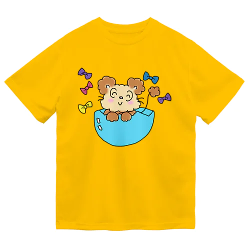 うりりん　トイプードル　たまごのゆりかご ドライTシャツ