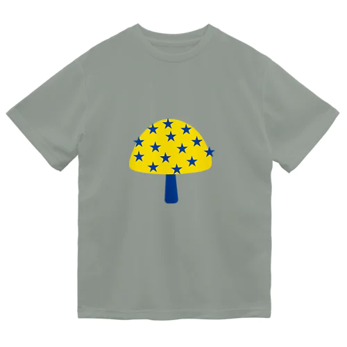 きのこTシャツ_Yellow ドライTシャツ