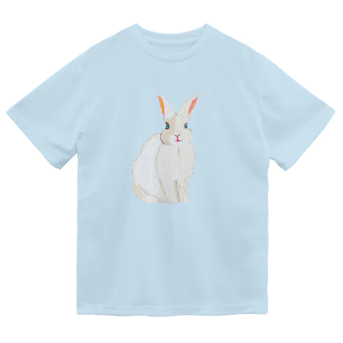 フワフワうさぎ（白） Dry T-Shirt