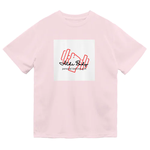 ダンベルsimpleロゴ:ピンク ドライTシャツ