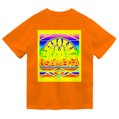 🌟🌈USAMEITA! rainbow🌟yellow gold🌈🌟 ドライTシャツ