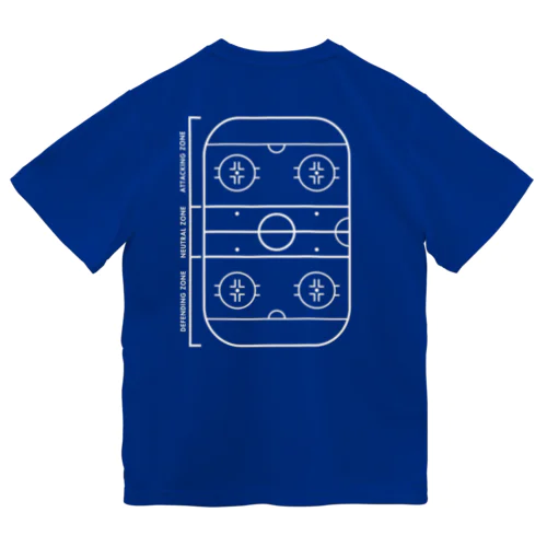 アイスホッケー Hustle Hockey Tee アイスアリーナプリント Dry T-Shirt