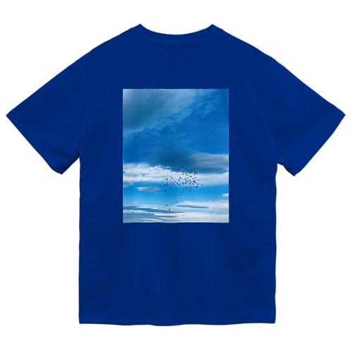 出会いの空と鳥の群れ Dry T-Shirt