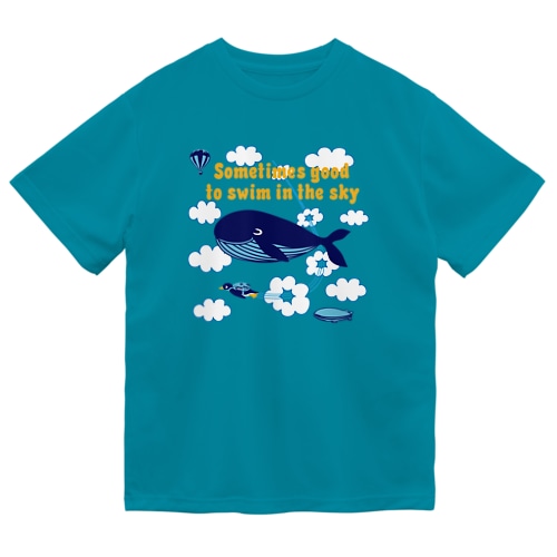 空くじら Dry T-Shirt