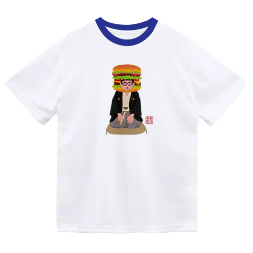 噺家バーガー(かぶりものVr) ドライTシャツ