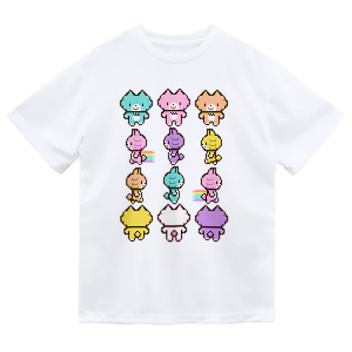 Pixel Art (nekoland_color) ドライTシャツ