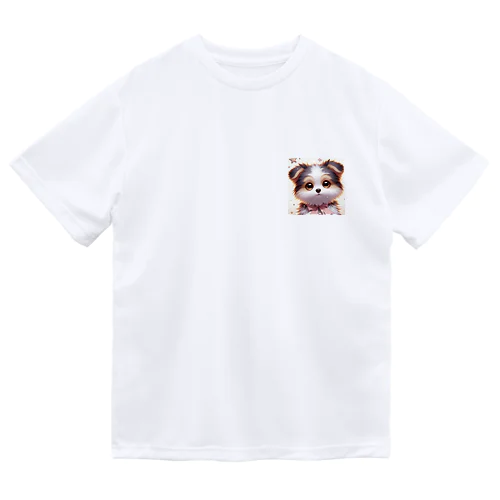 「ハッピー・パピーズ！かわいい犬のキャラクターグッズ」 ドライTシャツ